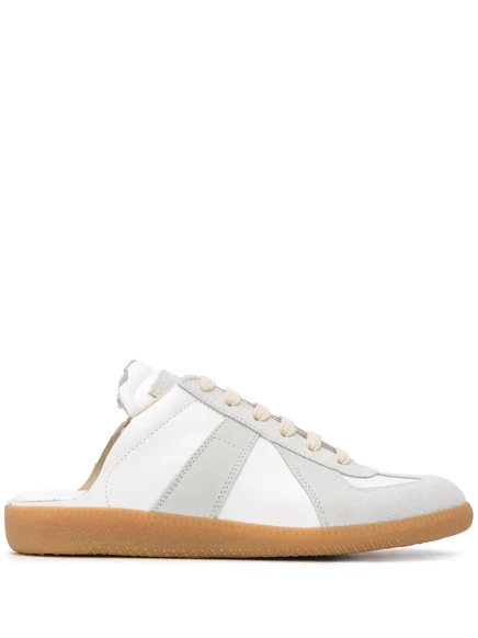 Женские слипоны Maison Margiela Replica кожаные, белые