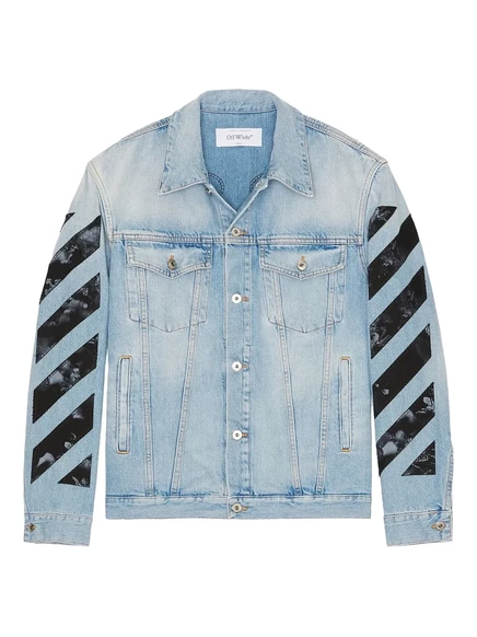 Мужская джинсовая куртка Off-White, синяя