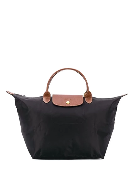 Женская сумка-тоут Longchamp Le Pliage средняя, черная