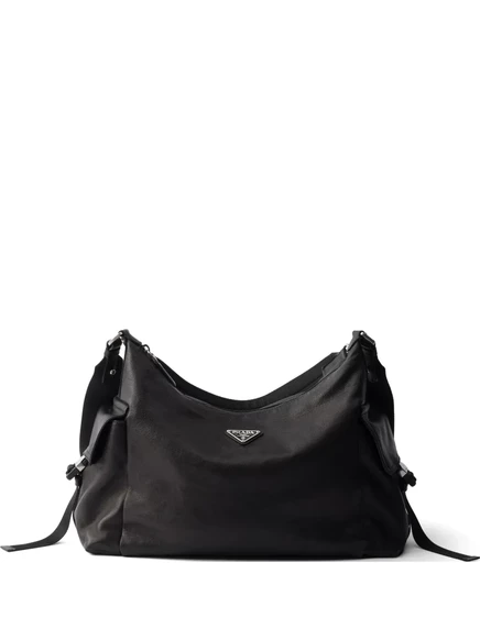 Мужская кожаная сумка через плечо Prada Explore, черная