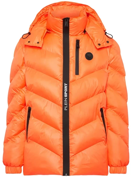 Пуховик с нашивкой с логотипом Plein Sport orange