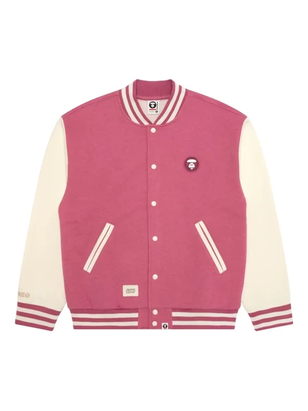 Мужской бомбер AAPE BY A BATHING APE с нашивкой, розовый