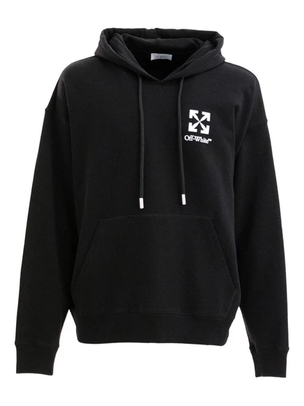 Белоснежная толстовка с логотипом arrow hoodie black