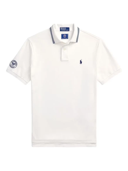 Мужская футболка-поло Polo Ralph Lauren x Wimbledon, белая