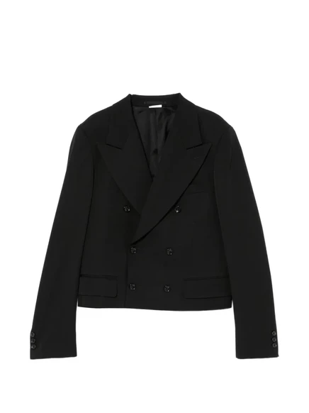 Двубортный блейзер Comme des Garçons Homme Plus из шерсти