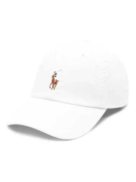Мужская кепка Polo Ralph Lauren Polo Pony с вышивкой, белая