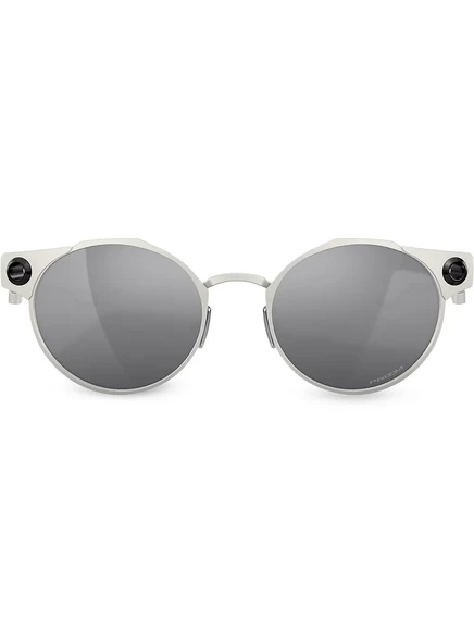 Солнцезащитные очки в круглой оправе Oakley Deadbolt silver