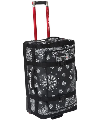 Чемодан Supreme x The North Face Rolling Thunder, черно-белый