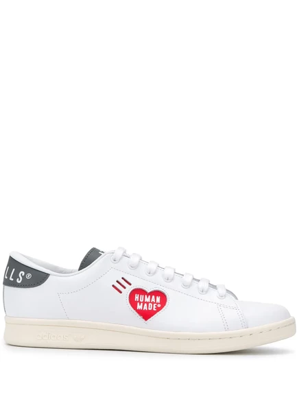 Кеды adidas Stan Smith x Human Made кожаные, белые/черные/красные
