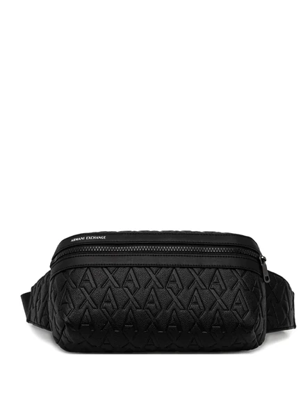 Мужская поясная сумка Armani Exchange с логотипом, черная