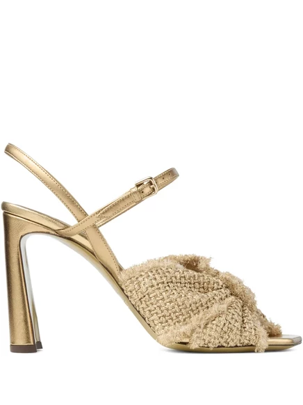 Босоножки Annika от Jimmy Choo 95 мм gold