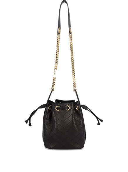 Стеганая сумка-ведро Saint Laurent Cassandre black