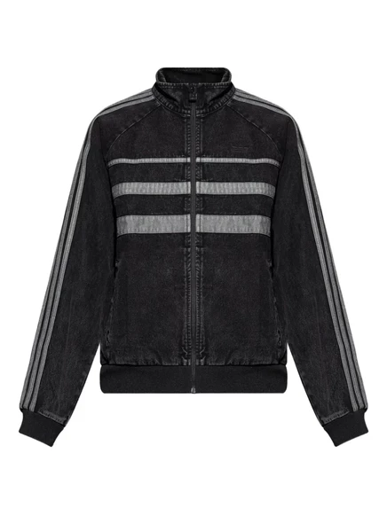 джинсовая спортивная куртка adidas Adicolor First black