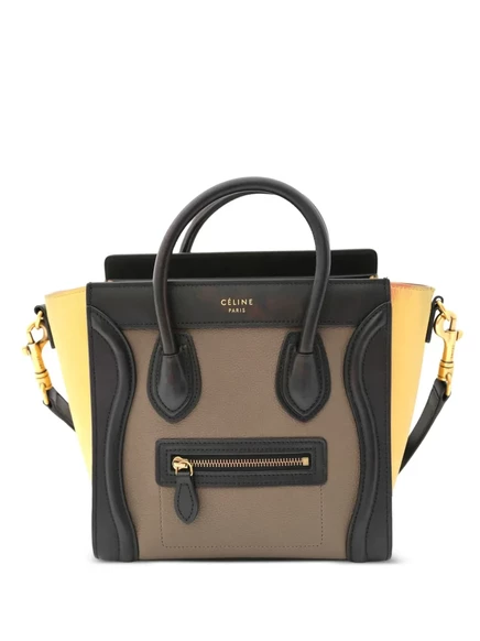 Сумка-тоут Celine Pre-Owned Micro Luggage, коричневая