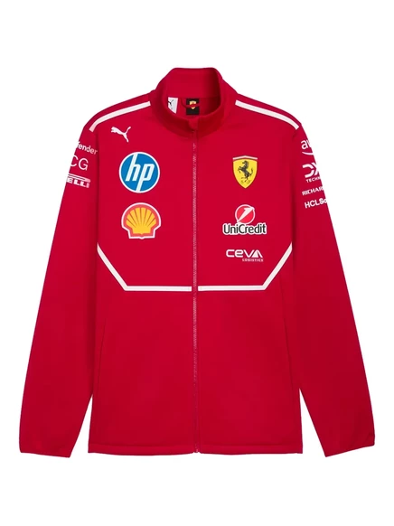 Мужская софтшелл-куртка Puma x Ferrari 2025, темно-красная