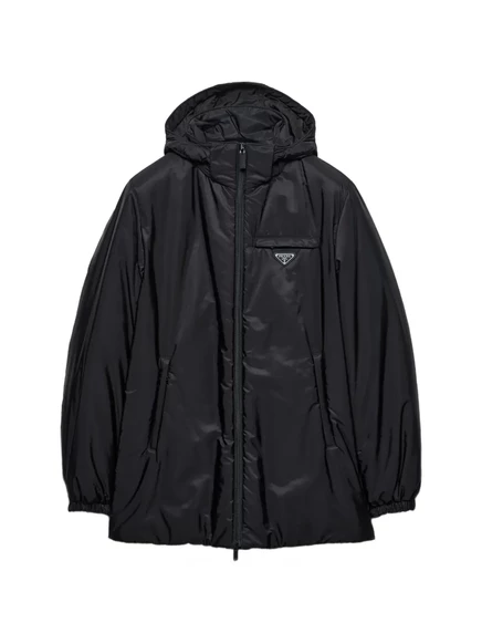 Мужской пуховик Prada Re-Nylon, черный