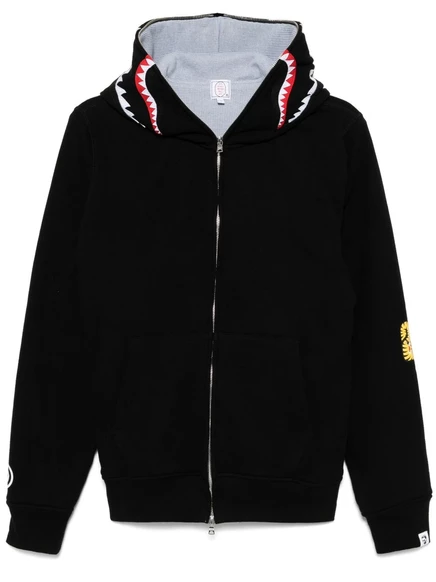 Толстовка с капюшоном на молнии BATHING APE® 2ND shark black