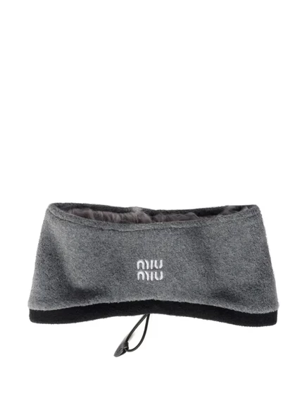 Женская флисовая повязка Miu Miu, серая