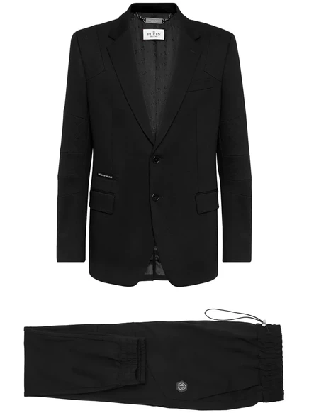 Мужской однобортный костюм Philipp Plein, чёрный