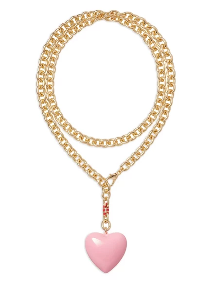 Женское ожерелье Roxanne Assoulin Puffy Heart, золотистое