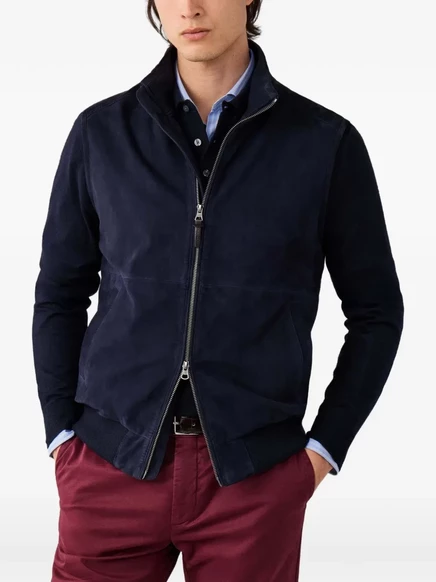 Мужская куртка Hackett London с манжетами, синяя