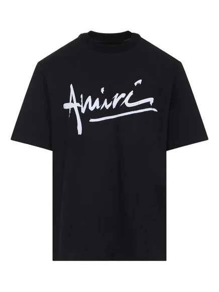 Мужская футболка Amiri Script, черная