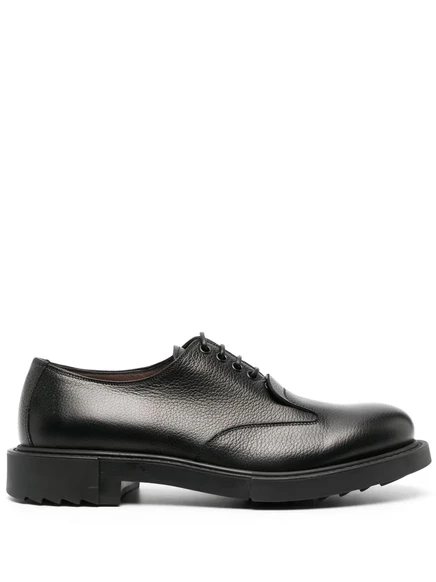 Мужские дерби Ferragamo кожаные, черные