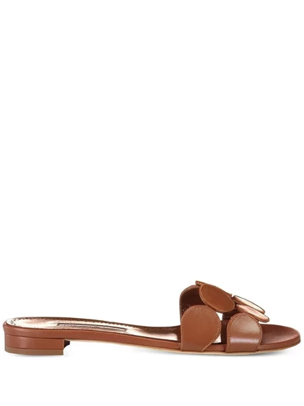 Женские сандалии Manolo Blahnik, коричневые