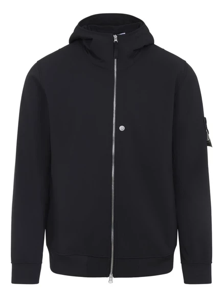 Мужская куртка Stone Island с нашивкой Compass, черная