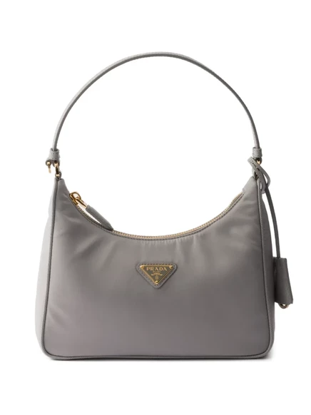 Женская сумка Prada Re-Edition 2005 мини-тоут, серая