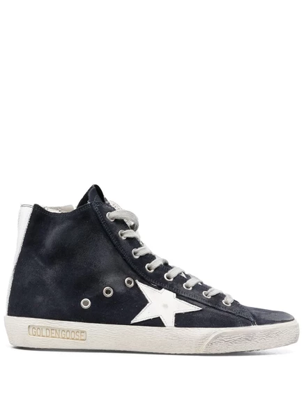 Мужские высокие кроссовки Golden Goose Francy, синие