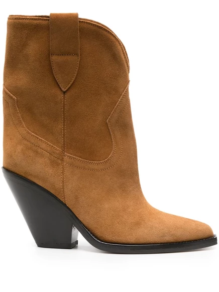 Женские ботильоны Isabel Marant Leyane 90 мм коричневые