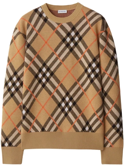 Мужской джемпер Burberry Nova Check, коричневый