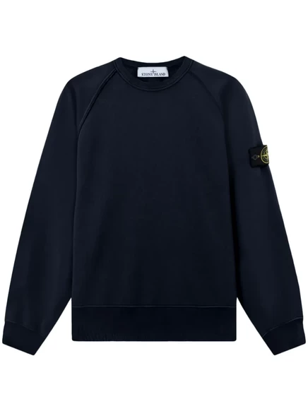 Мужской свитер Stone Island с круглым вырезом, синий