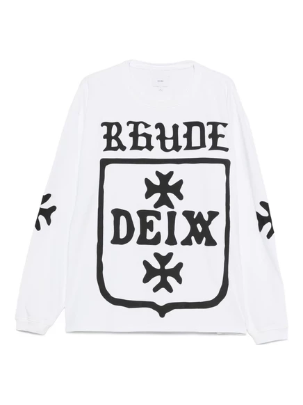 Толстовка с длинным рукавом и логотипом RHUDE white
