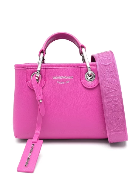 Сумка через плечо с логотипом Emporio Armani pink