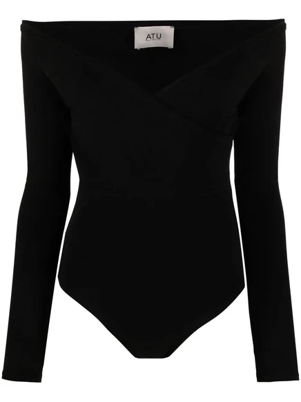 Женское боди Atu Body Couture с открытыми плечами, черное