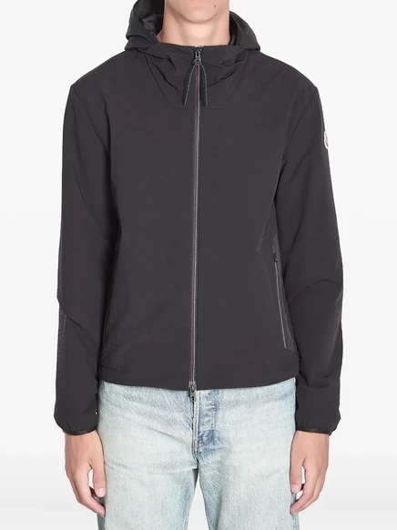 Куртка с капюшоном Moncler на молнии black