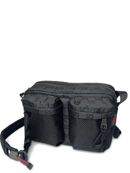 Сумка-мессенджер Gucci small Nexus GG с монограммой black