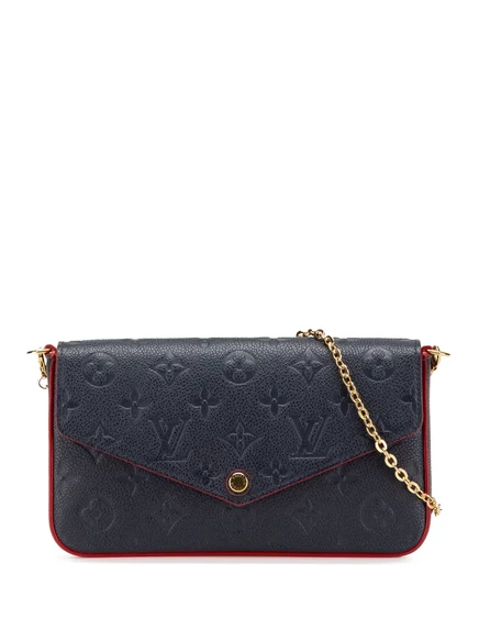 Сумка через плечо Felicie с монограммой Empreinte Pochette, бывшая в употреблении у Louis Vuitton 2021-2025 blue