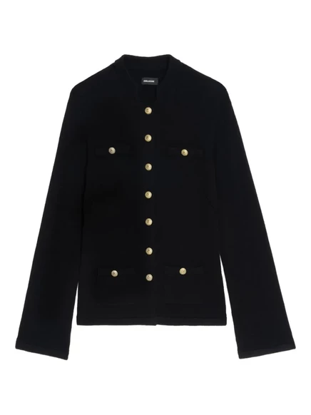 Женский кардиган Zadig & Voltaire расклешенные рукава, черный