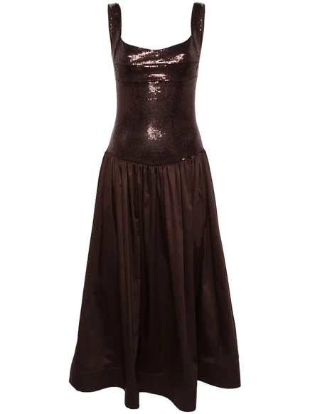 Женское платье Atu Body Couture с корсетом, коричневое