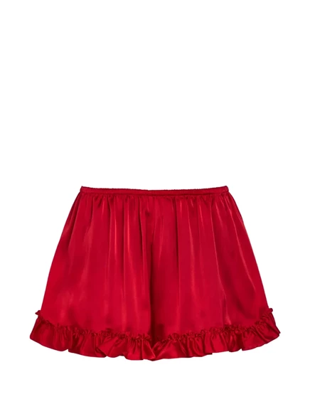 Женские шорты Simone Rocha с оборками, красные
