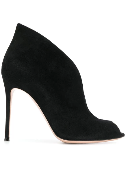 Женские замшевые туфли Gianvito Rossi, 10,5 см, черные