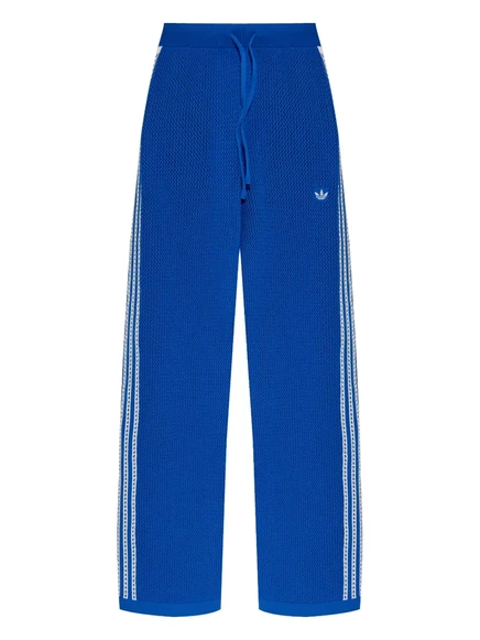 спортивные брюки с вышитым логотипом adidas blue