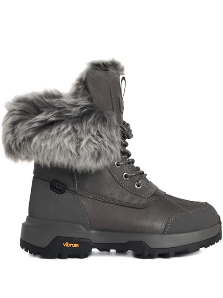 Женские сапоги Ugg Adirondack кожаные, серые