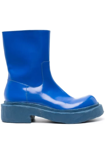 Кожаные ботинки CamperLab Vamonos на толстой подошве blue