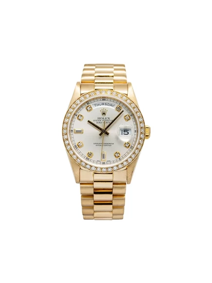 Мужские часы Rolex Day‑Date 36 мм, серебристые