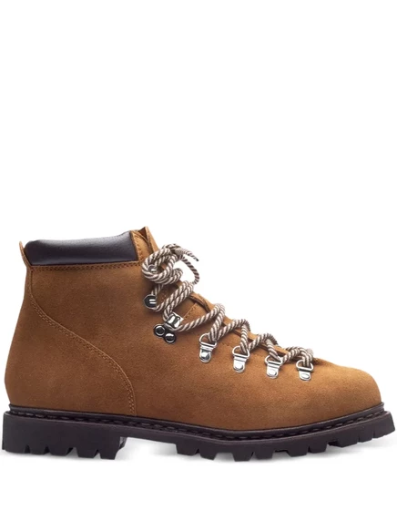 Мужские ботинки Paraboot на шнуровке из замши, коричневые