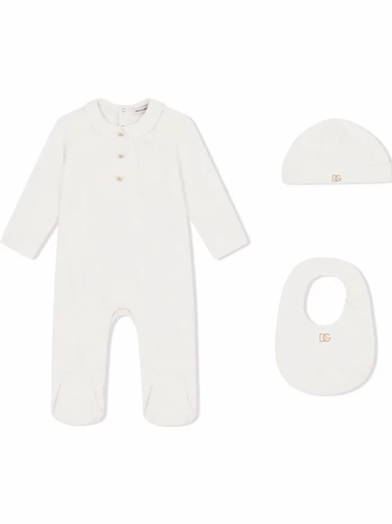 Мальчиковый боди-комплект Dolce & Gabbana Kids, белый